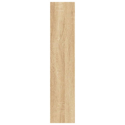 Wall Shelf Sonoma Oak 90x16x78 cm Chipboard