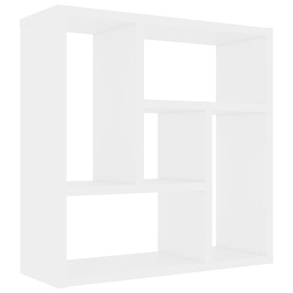 Wall Shelf White Engineered Wood