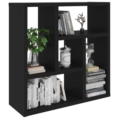 Wall Shelf Black 45.1x16x45.1 cm Chipboard