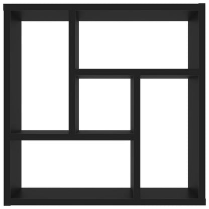 Wall Shelf Black 45.1x16x45.1 cm Chipboard
