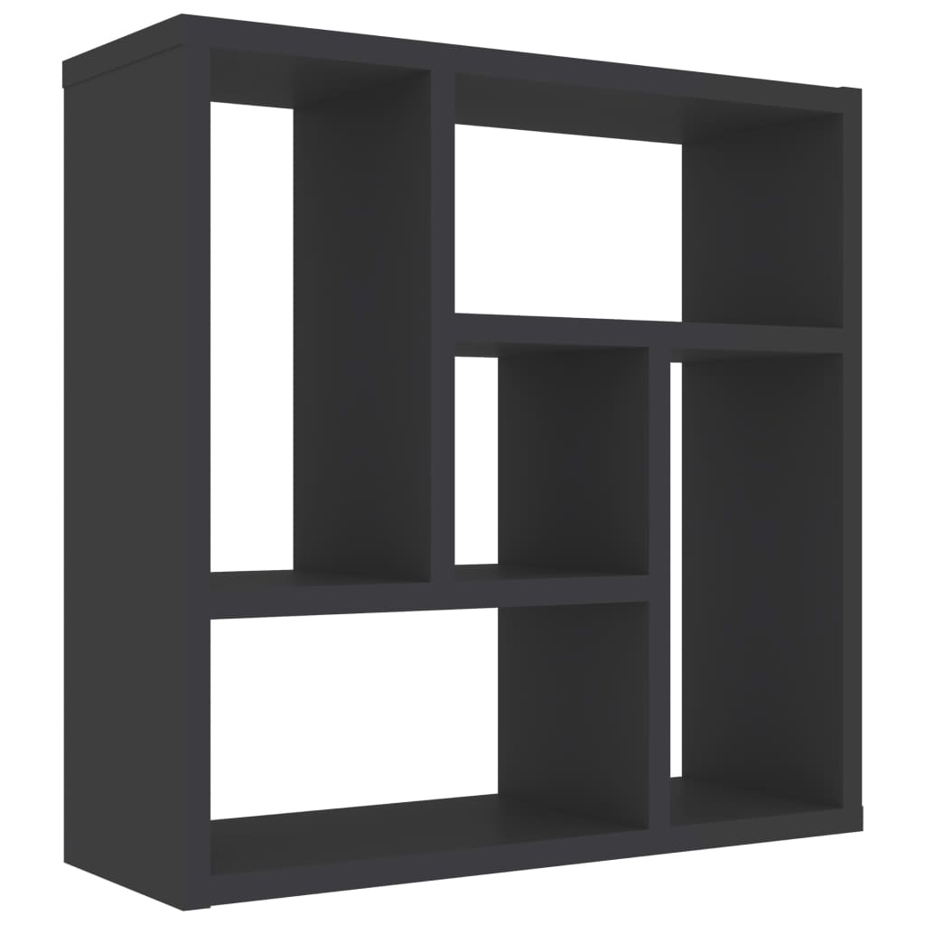 Wall Shelf Grey 45.1x16x45.1 cm Chipboard