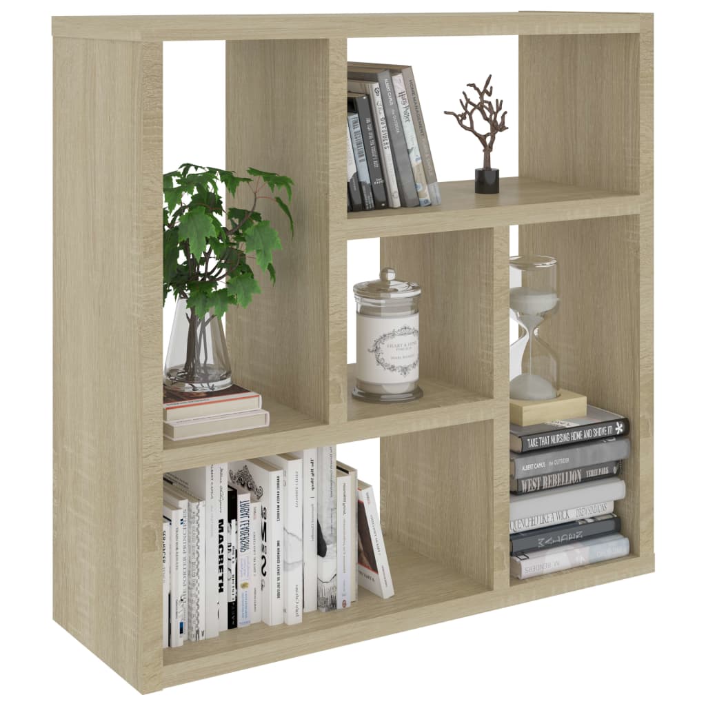 Wall Shelf Sonoma Oak 45.1x16x45.1 cm Chipboard