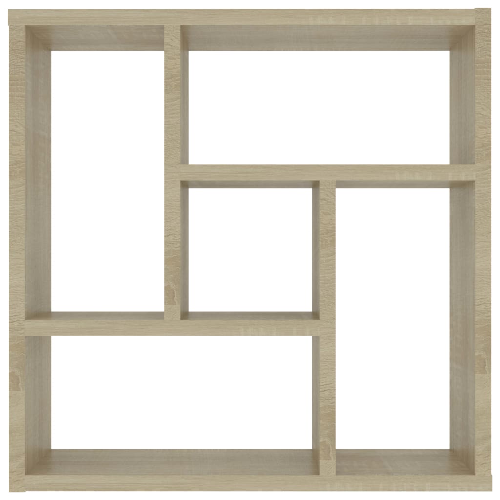 Wall Shelf Sonoma Oak 45.1x16x45.1 cm Chipboard
