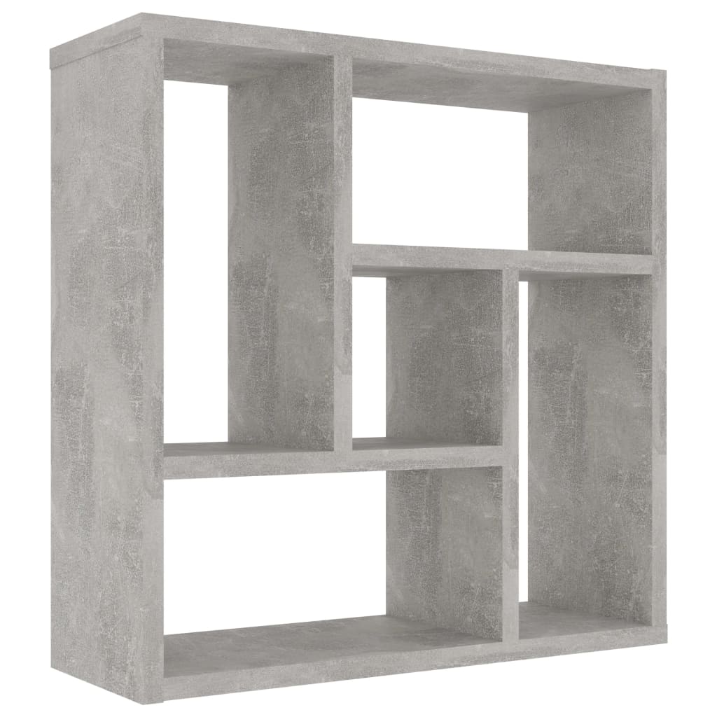 Wall Shelf Concrete Grey 45.1x16x45.1 cm Chipboard