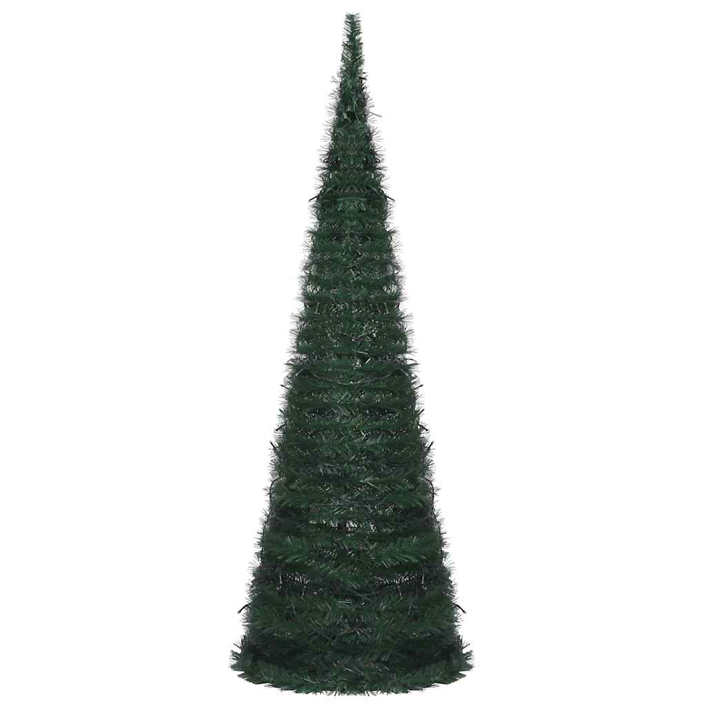 Pop-up String Artificial Christmas Tree with LED Green 180 cm