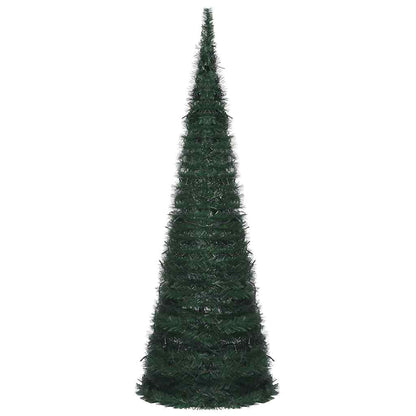 Pop-up String Artificial Christmas Tree with LED Green 180 cm