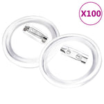 Button Badge Kit 44mm Acrylic 100 Sets | HomeAndLiving