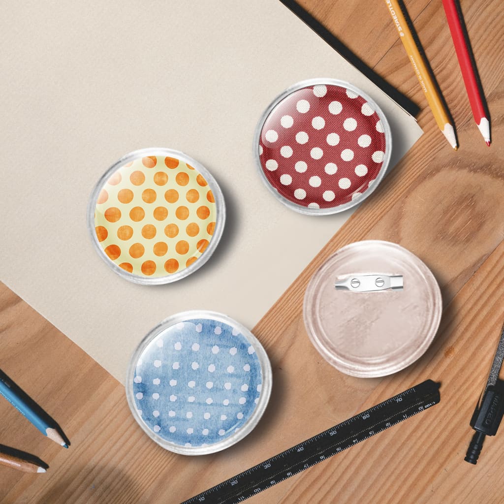 Button Badge Kit 44mm Acrylic 100 Sets | HomeAndLiving