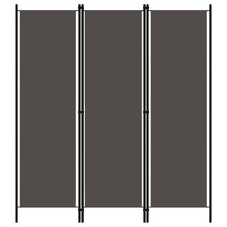 3-Panel Room Divider Anthracite