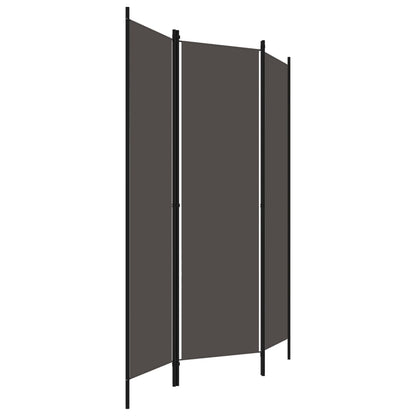3-Panel Room Divider Anthracite