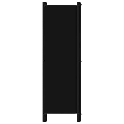 4-Panel Room Divider Black