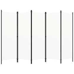 5-Panel Room Divider Cream White
