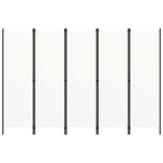 5-Panel Room Divider Cream White