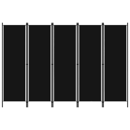 5-Panel Room Divider - 250×180cm