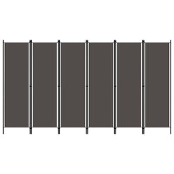6-Panel Room Divider Anthracite