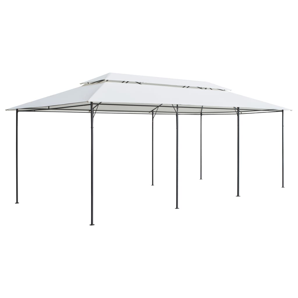Gazebo 600x298x270 cm White 180g/mÂ²