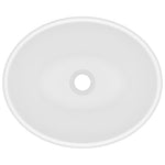 Oval Ceramic Basin Matt White Above Counter | HomeAndLiving