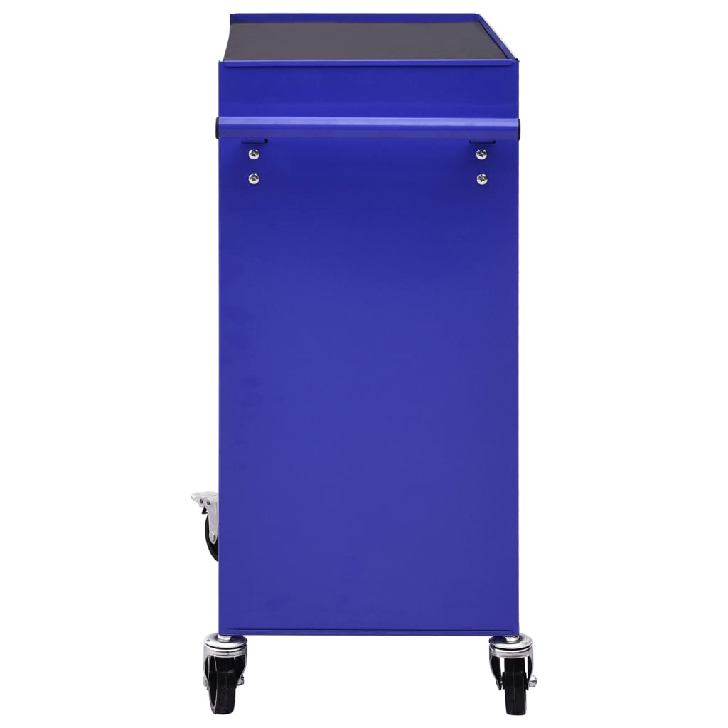 Tool Trolley with 4 Drawers Blue