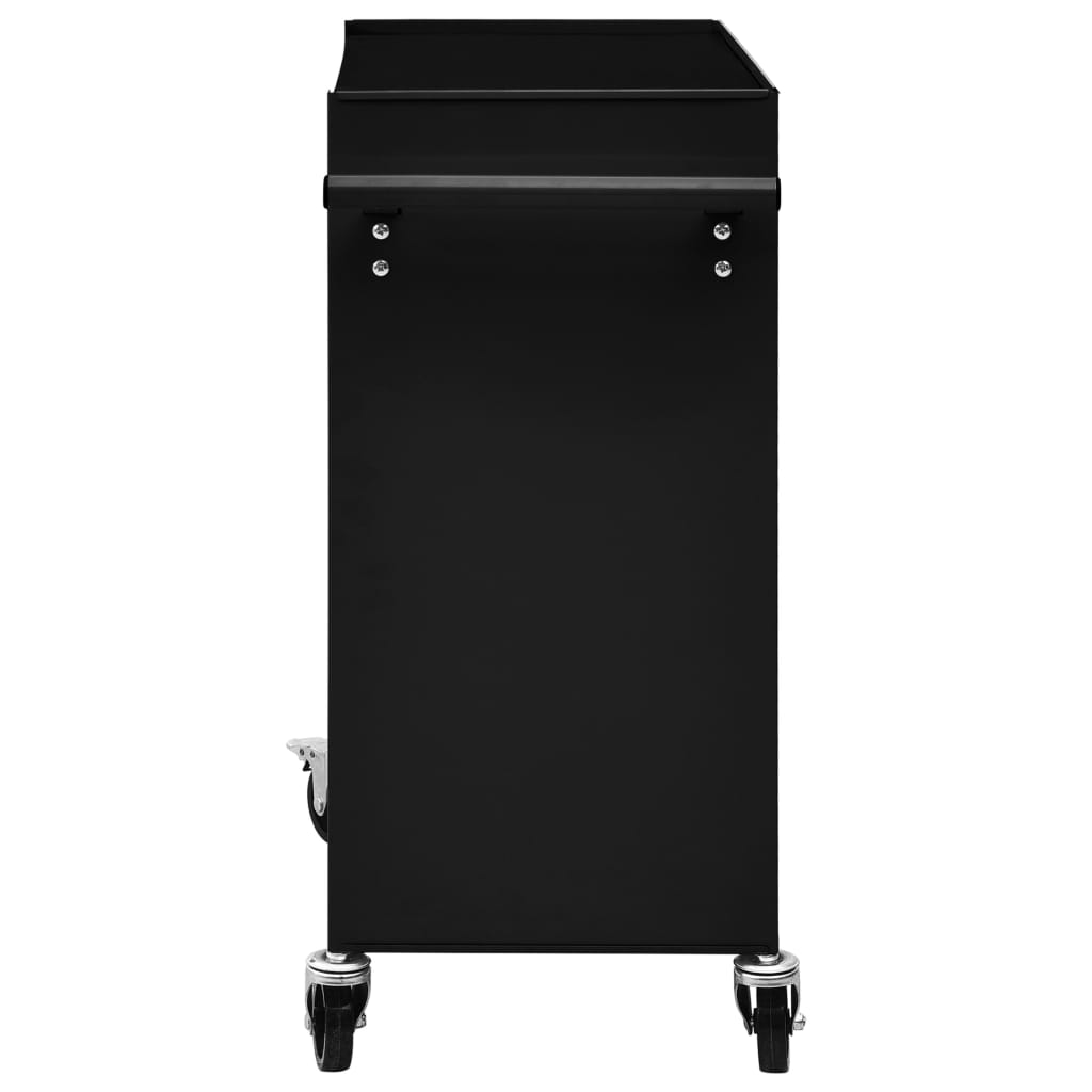 Tool Trolley with 4 Drawers Black