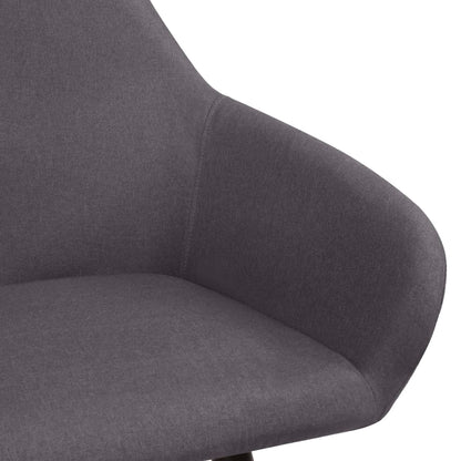 Dining Chairs 2 pcs Dark Grey Fabric - 62×54×83.5cm