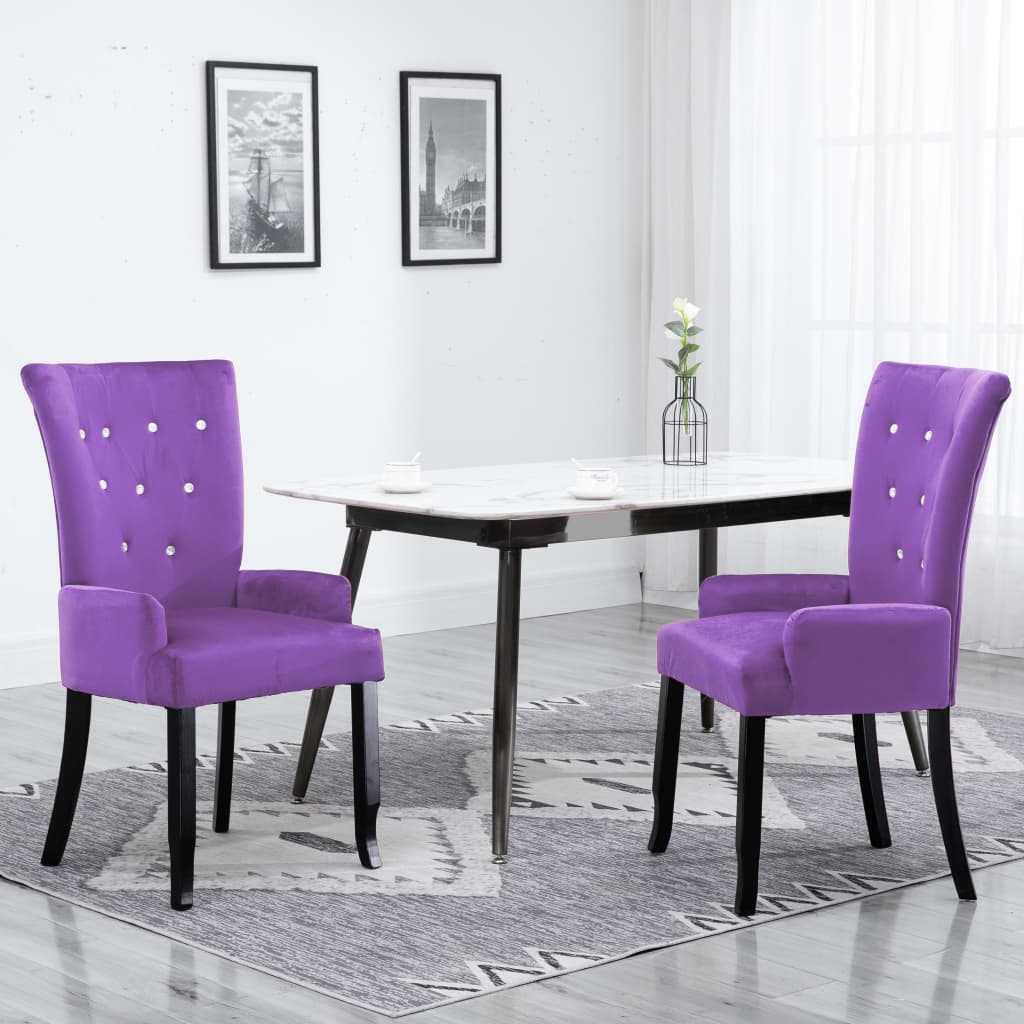 Armchair Purple Velvet