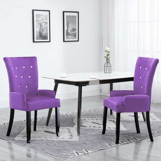 Armchair Purple Velvet
