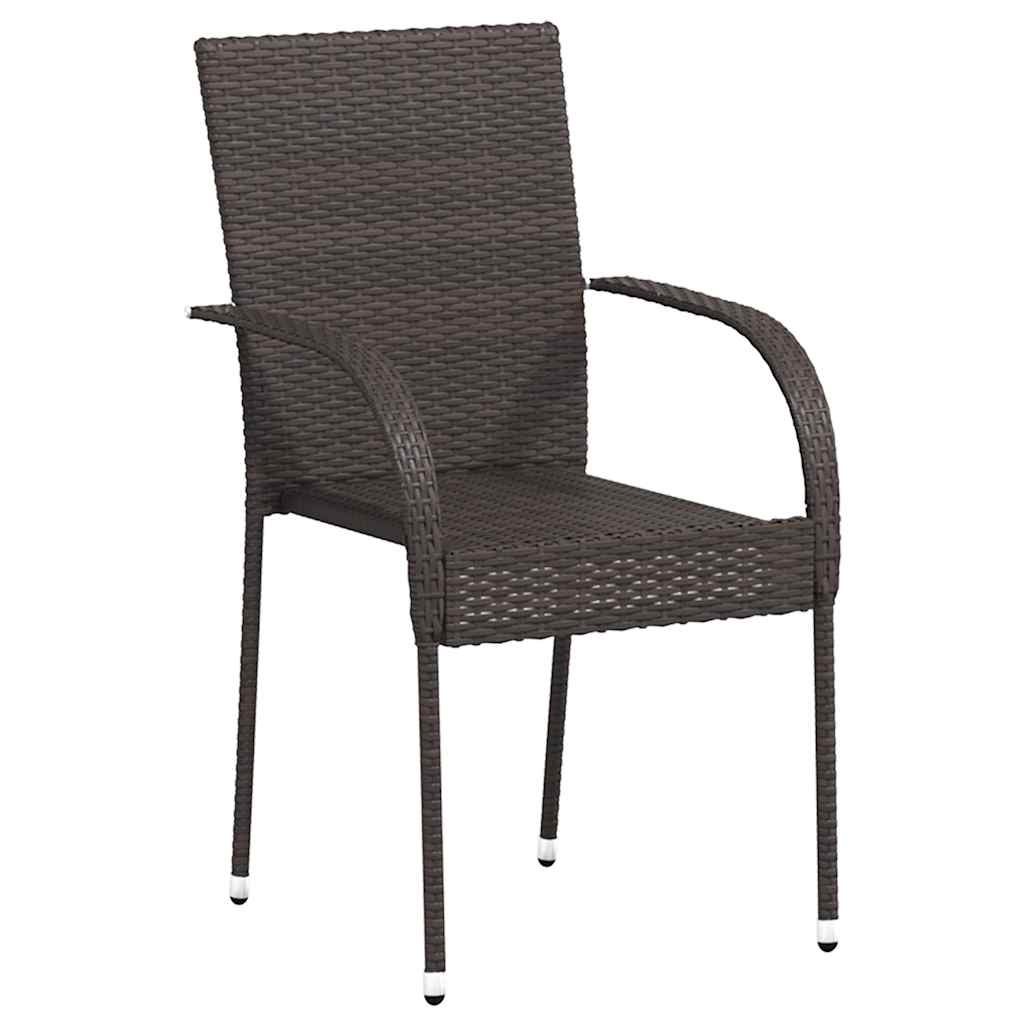 Comfortable Stackable Outdoor Chairs 4 pcs Relaxing Seating Boho 