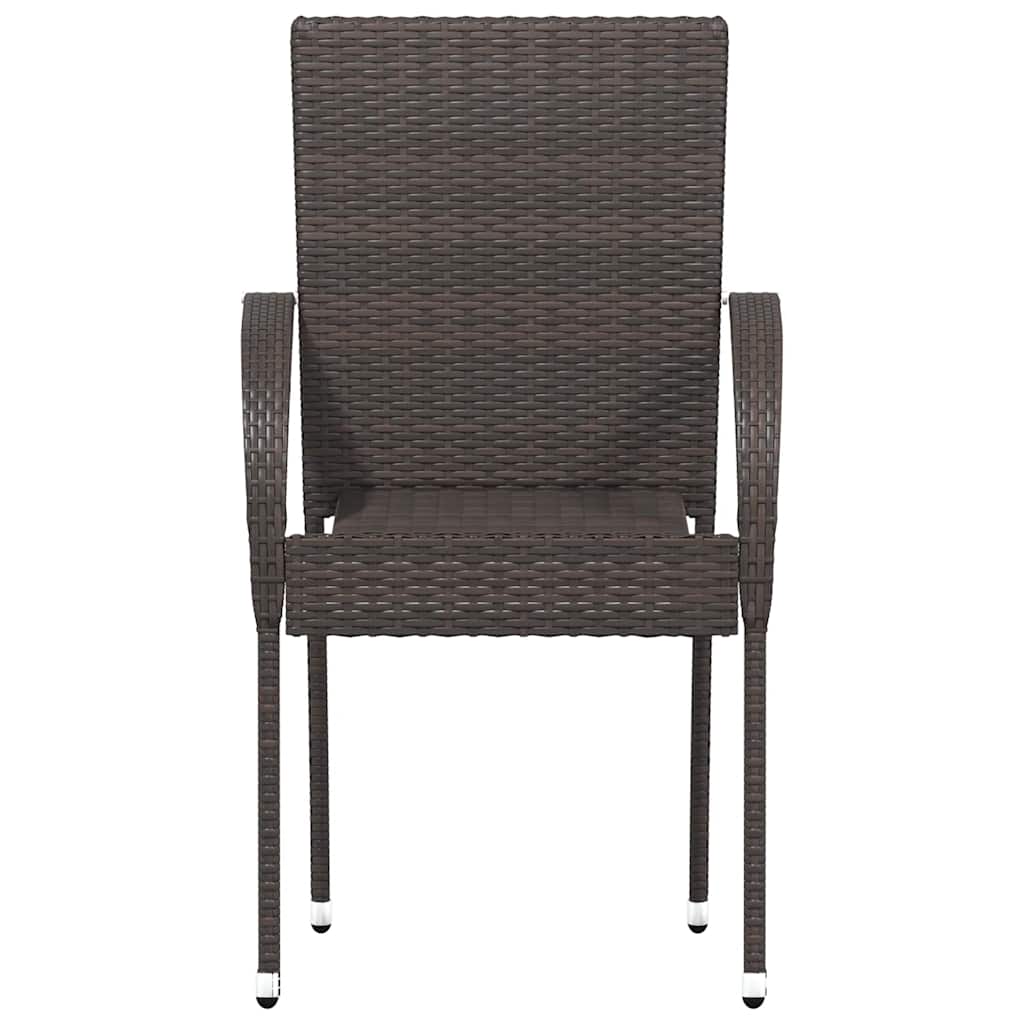 Comfortable Stackable Outdoor Chairs 4 pcs Relaxing Seating Boho 