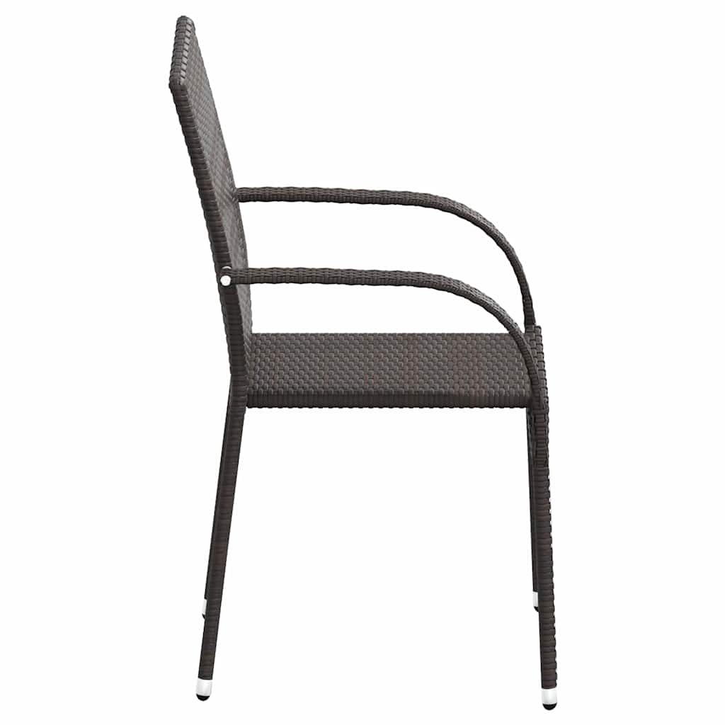Comfortable Stackable Outdoor Chairs 4 pcs Relaxing Seating Boho 