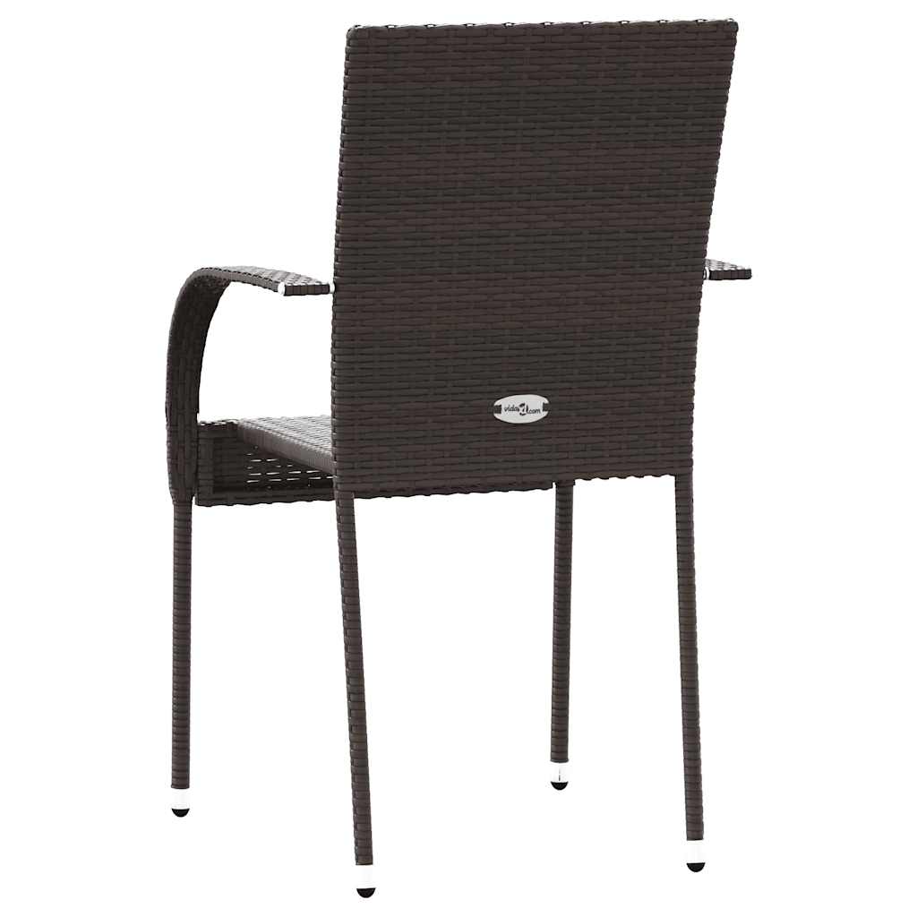 Comfortable Stackable Outdoor Chairs 4 pcs Relaxing Seating Boho 