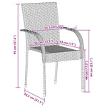 Comfortable Stackable Outdoor Chairs 4 pcs Relaxing Seating Boho