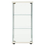 Tempered Glass Storage Cabinet 3 Shelf White | HomeAndLiving