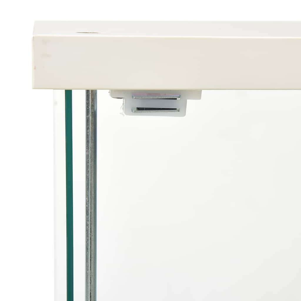 Tempered Glass Storage Cabinet 3 Shelf White | HomeAndLiving
