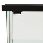 Tempered Glass Storage Cabinet 3 Shelf Black | HomeAndLiving