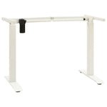 Height Adjustable Electric Motorised Standing Desk Frame White