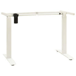 Height Adjustable Electric Motorised Standing Desk Frame White