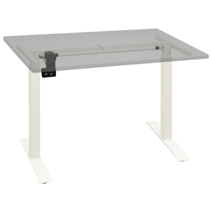Height Adjustable Electric Motorised Standing Desk Frame White