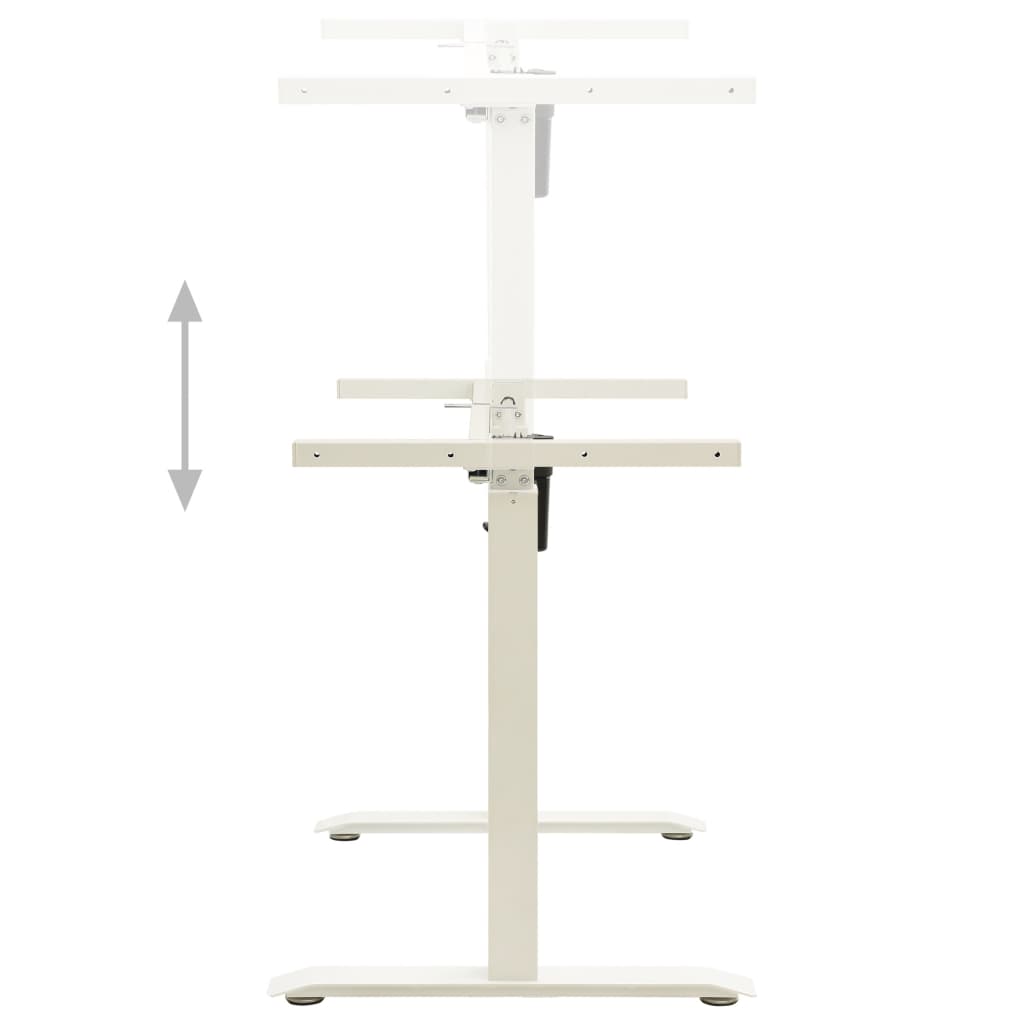 Height Adjustable Electric Motorised Standing Desk Frame White