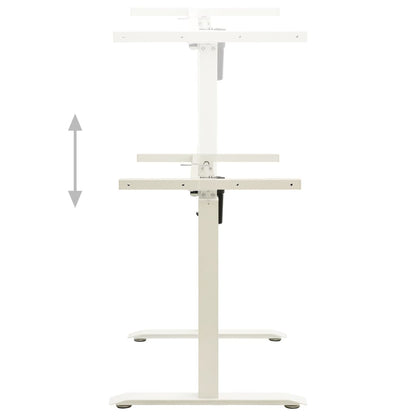 Height Adjustable Electric Motorised Standing Desk Frame White