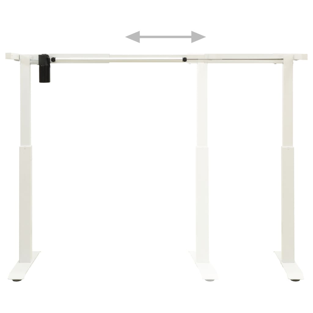 Height Adjustable Electric Motorised Standing Desk Frame White