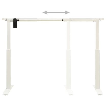 Height Adjustable Electric Motorised Standing Desk Frame White