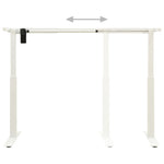 Height Adjustable Electric Motorised Standing Desk Frame White