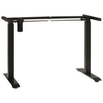 Black Electric Motorised Standing Desk Frame Height Adjustable