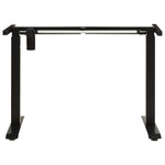 Black Electric Motorised Standing Desk Frame Height Adjustable