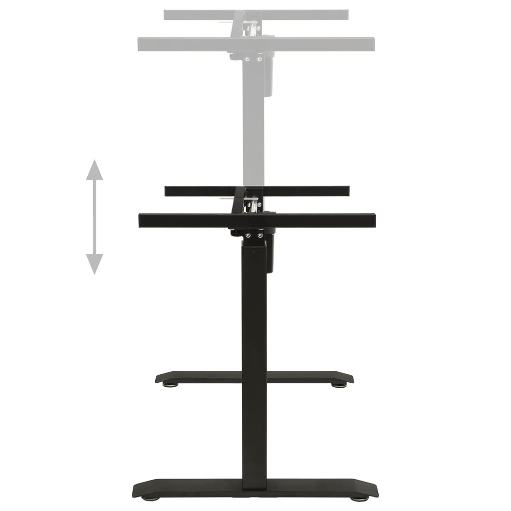Black Electric Motorised Standing Desk Frame Height Adjustable