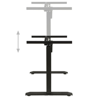 Black Electric Motorised Standing Desk Frame Height Adjustable