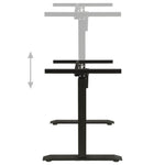 Black Electric Motorised Standing Desk Frame Height Adjustable