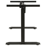 Black Electric Motorised Standing Desk Frame Height Adjustable