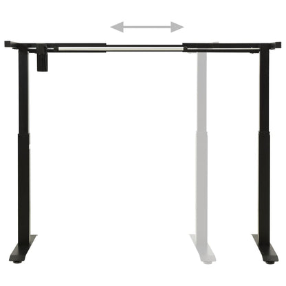 Black Electric Motorised Standing Desk Frame Height Adjustable