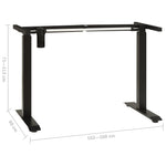 Black Electric Motorised Standing Desk Frame Height Adjustable
